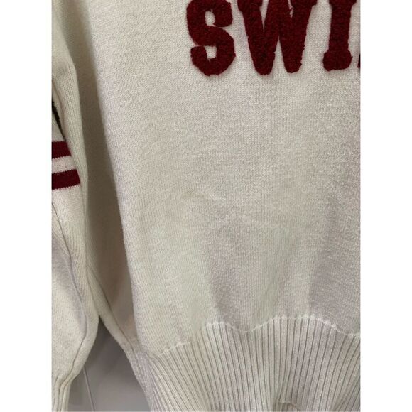 Taylor Swift Red Varsity Letterman Sweater Name Raised Letters Large - Picture 7 of 7